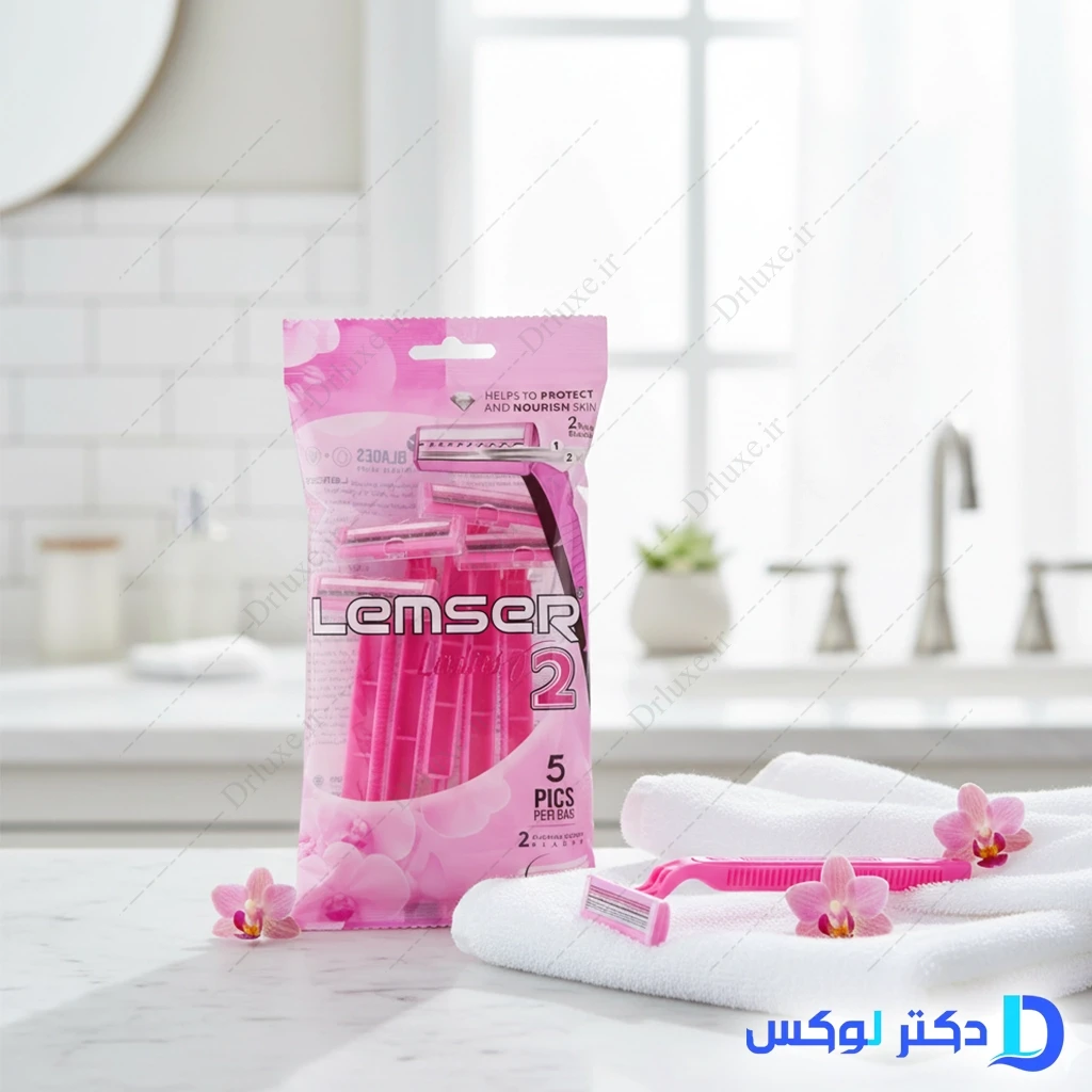 خود تراش 2 لبه لیدی لمسر 5 عدد